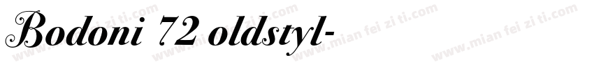 Bodoni 72 oldstyl字体转换